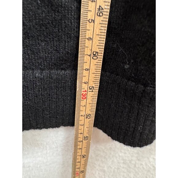 Zara FW2024 100% Cashmere Knotted long sweater dress black sz M - Picture 7 of 10